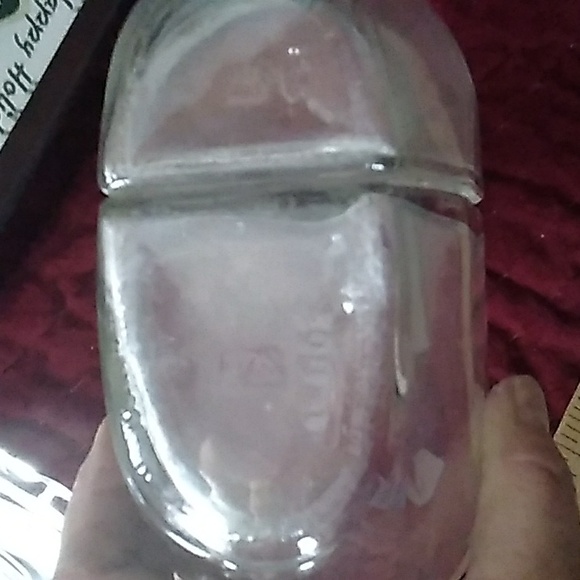 RARE 2 in 1 VINEGAR OIL DECANTER  GLASS DIVIDED EUROPEAN - Picture 7 of 16